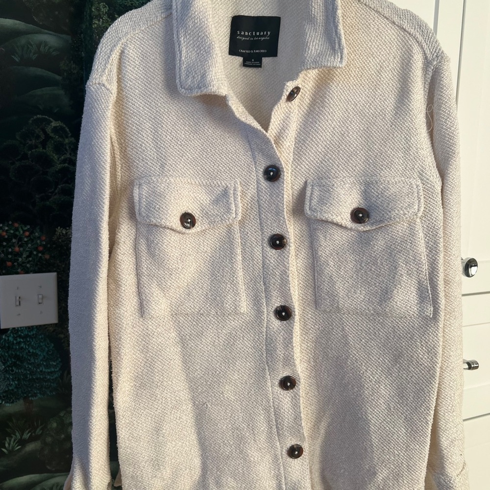 Sanctuary Cream Women's Shacket